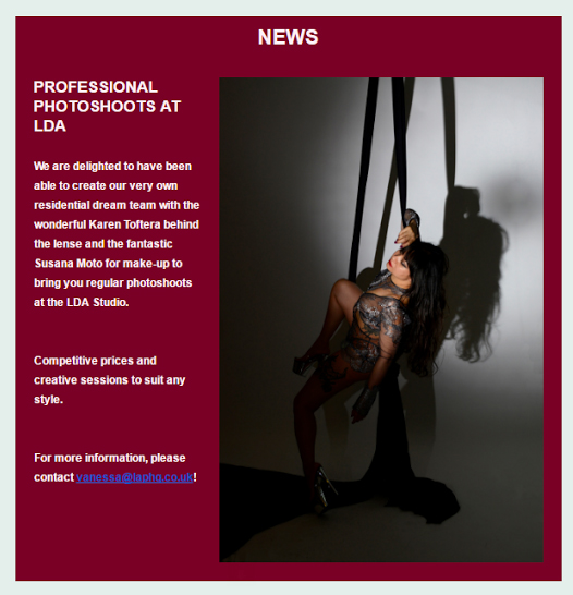 Photo Shoots at London Dance Academy